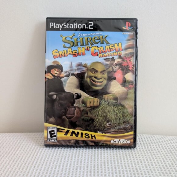 Brand New PlayStation 2 Shrek Smash n' Crash Racing Video Game